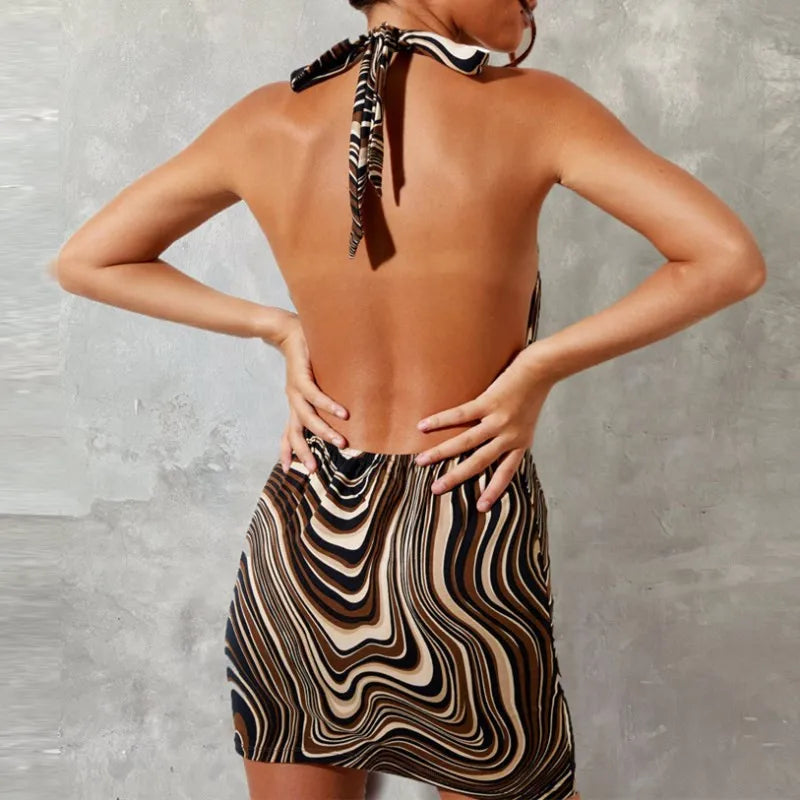 Robe Mini Moulante Dos Nu – Élégance & Séduction